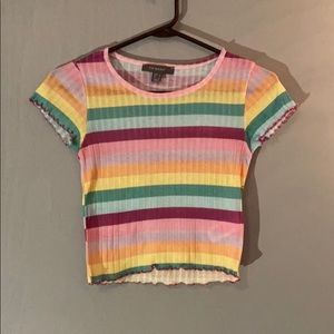 PRIDE Short Sleeve Crop Top